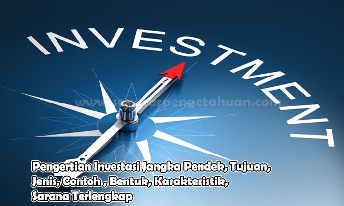 Pengertian Investasi Jangka Pendek, Tujuan, Jenis, Contoh , Bentuk, Karakteristik, Sarana