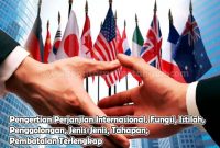 Pengertian Perjanjian Internasional, Fungsi, Istilah, Penggolongan, Jenis-Jenis, Tahapan, Pembatalan