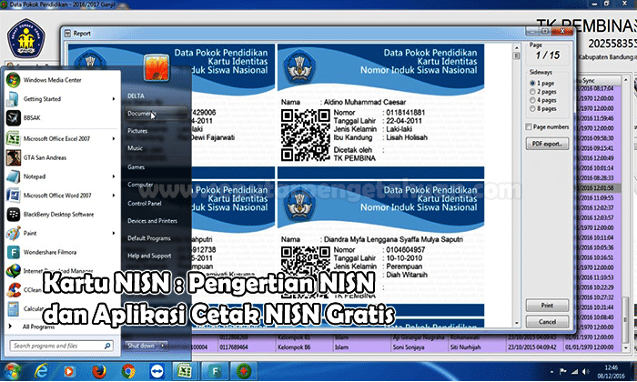 Kartu NISN : Pengertian NISN dan Aplikasi Cetak NISN Gratis